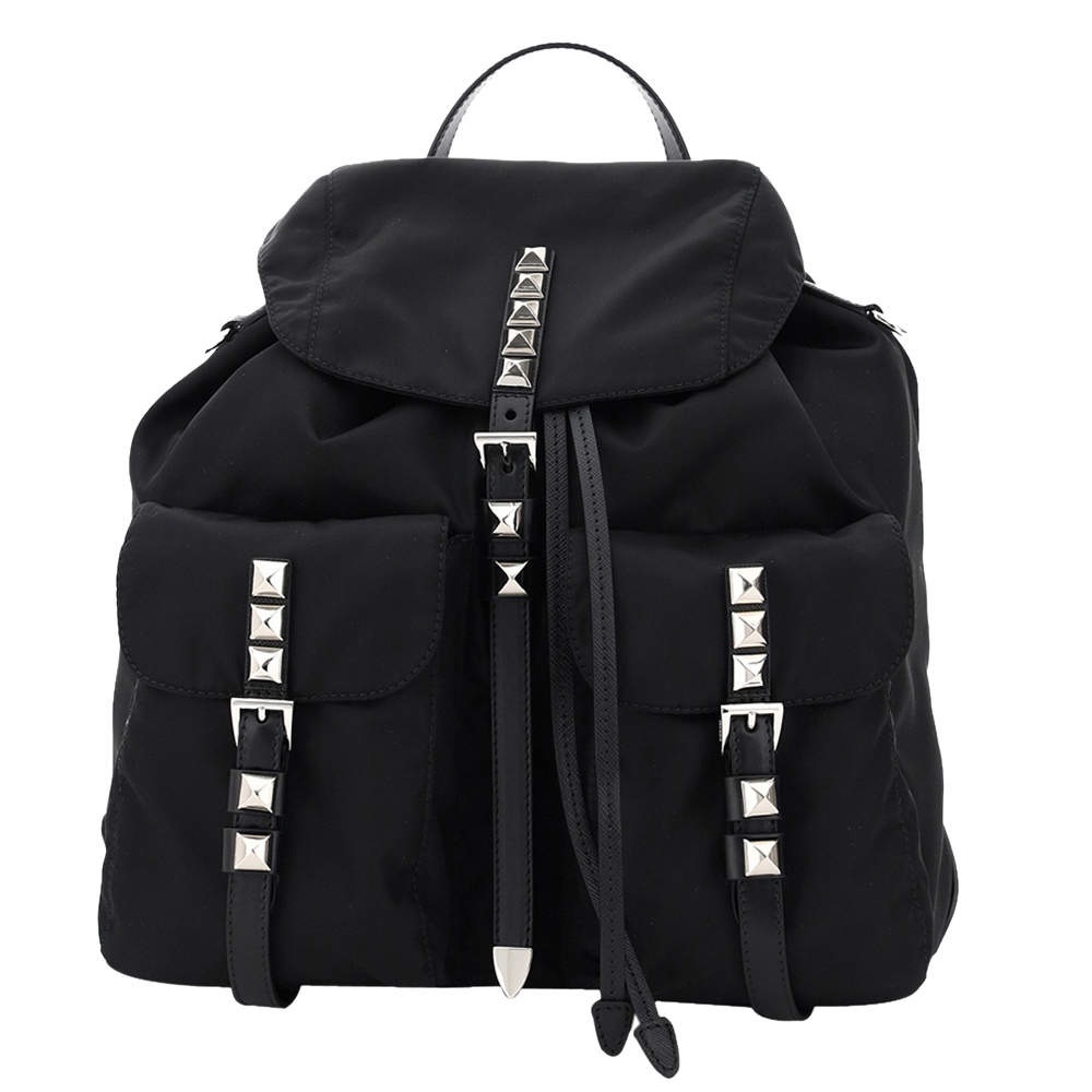 PRADA NEW VELA STUDDED BACKPACK